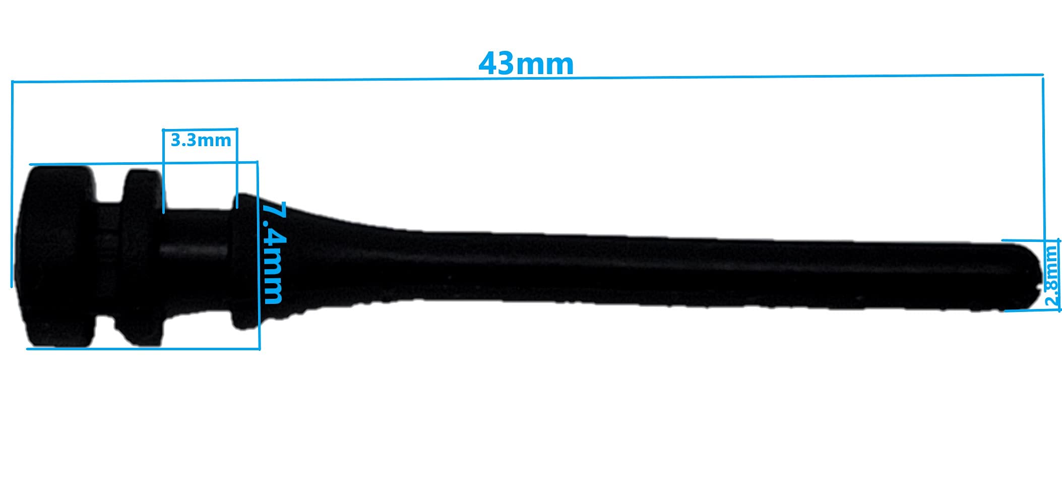 Micro Connectors 20 Pack Pc Cpu/Case Fan Rubber Mounting Screws (43Mm) (Scw 20Rb43)