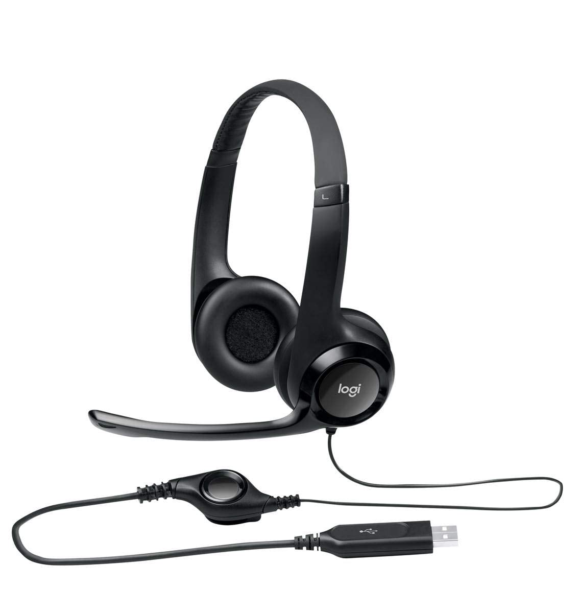 Logitech Clearchat Comfort/Usb Headset H390 (Black)