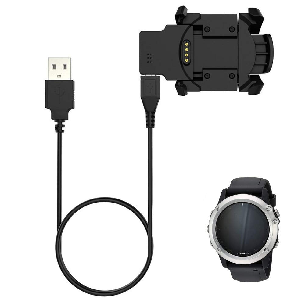 Charger For Fenix 3/Fenix 3 Hr/Quatix 3/ Tactix Bravo/ D2 Bravo, Replacement Charging Cable Cord For Garmin Fenix 3 Heart Rate S