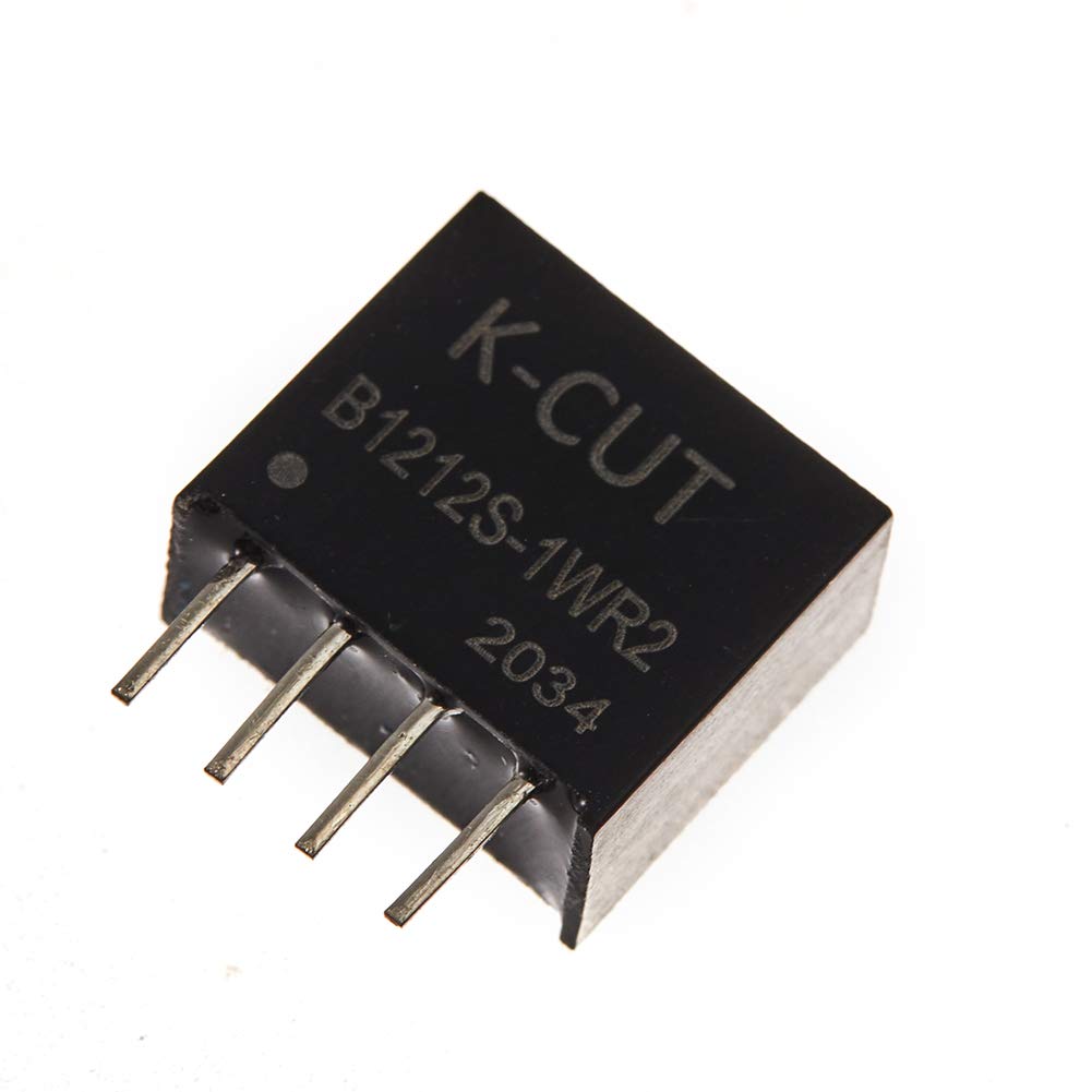 Bridgold 2Pcs B1212S 1Wr2 B1212S Dc/Dc Converter Input 12V Output 12V Isolation Power Supply Module Step Down High Efficiency Mo