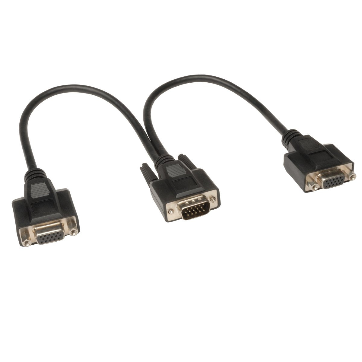 Tripp Lite High Resolution Vga Monitor Y Splitter Cable (Hd15 M To 2X Hd15 F) 1 Ft.(P516 001 Hr)