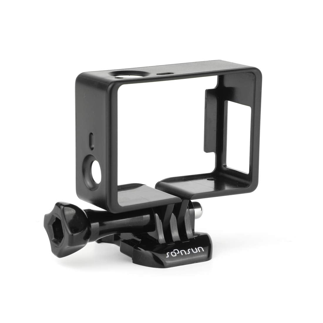 Soonsun Frame Mount Housing Case With External Lavalier Lapel Clip-On Microphone For Gopro Hero 3, Hero3+, Hero 4 Black White Si