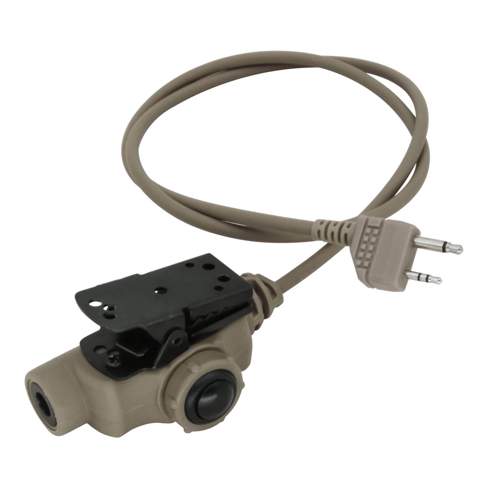 Hearfalcom U94 Ptt Tactical Headset Adapter V2 Ptt Push To Talk Adapter Midlan 2 Pin Ptt Compatible With Civilian Version Tactic