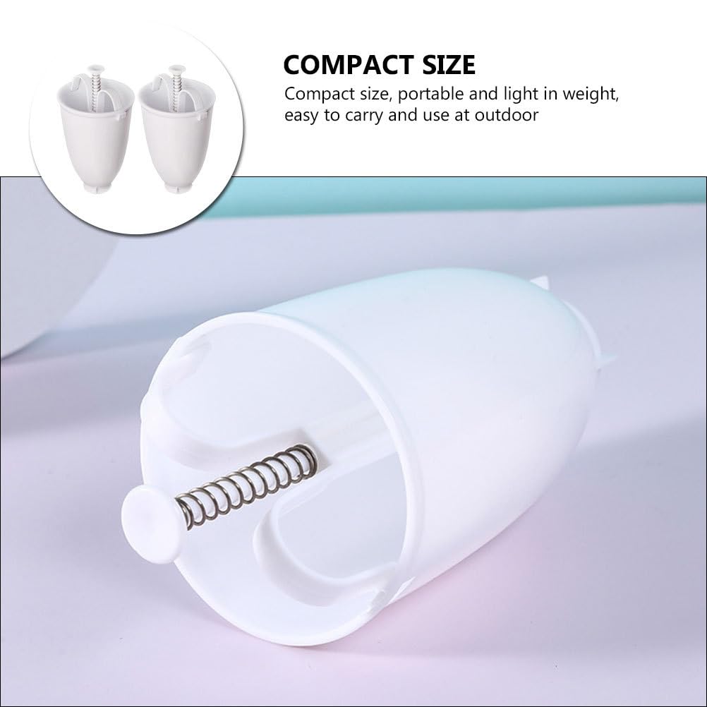 Yardwe 2Pcs Donut Maker Mini Para Hornear Plastic Droppers Mini Plunger Mini Doughnut Maker Manual Donut Mold One Hand Donut Mak