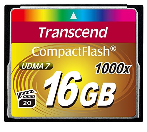 Transcend 16Gb Compact Flash Card 1000X