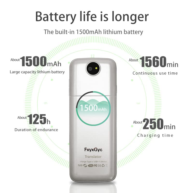 Language Translator Portable Instant Translator Device Support Wifi/Hotspot/Offline Two  Way Real Time Online 137 Languages With