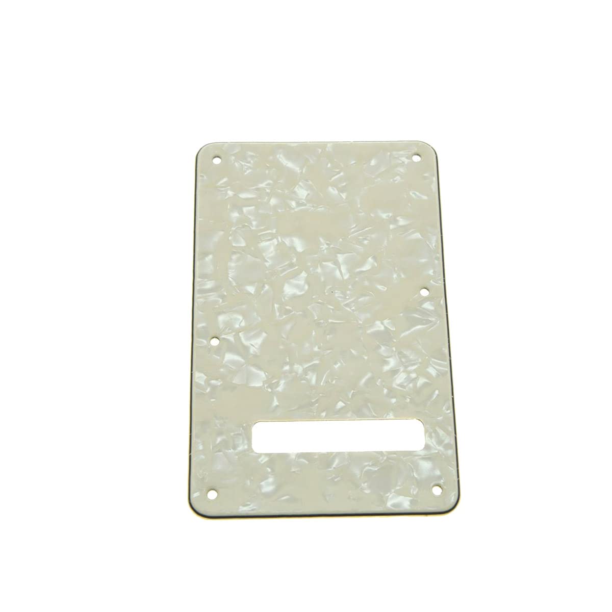 Kaish St/Strat Style Standard Guitar Back Plate St Tremolo Trem Cover For Strat/Stratocaster Made In Usa Aged Pearl