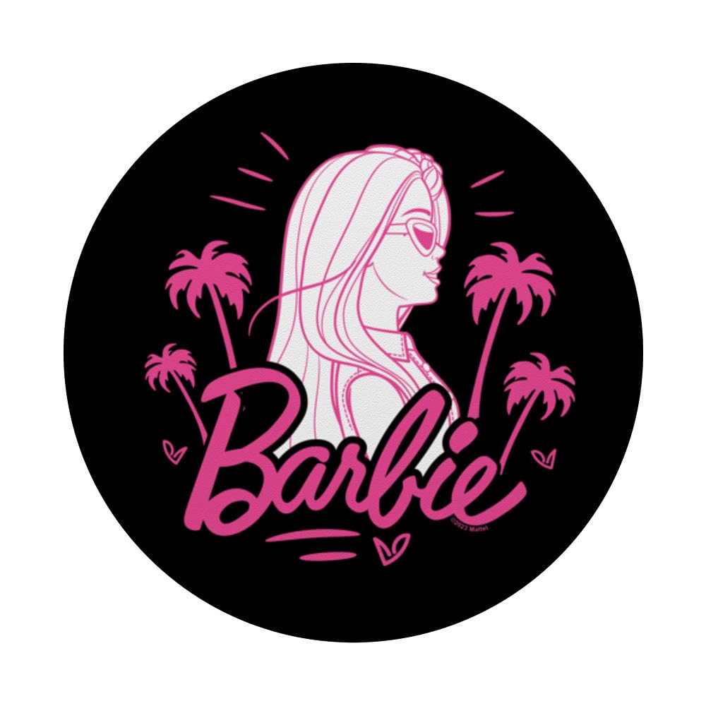 Barbie   Barbie With Palm Trees Logo Popsockets Standard Popgrip