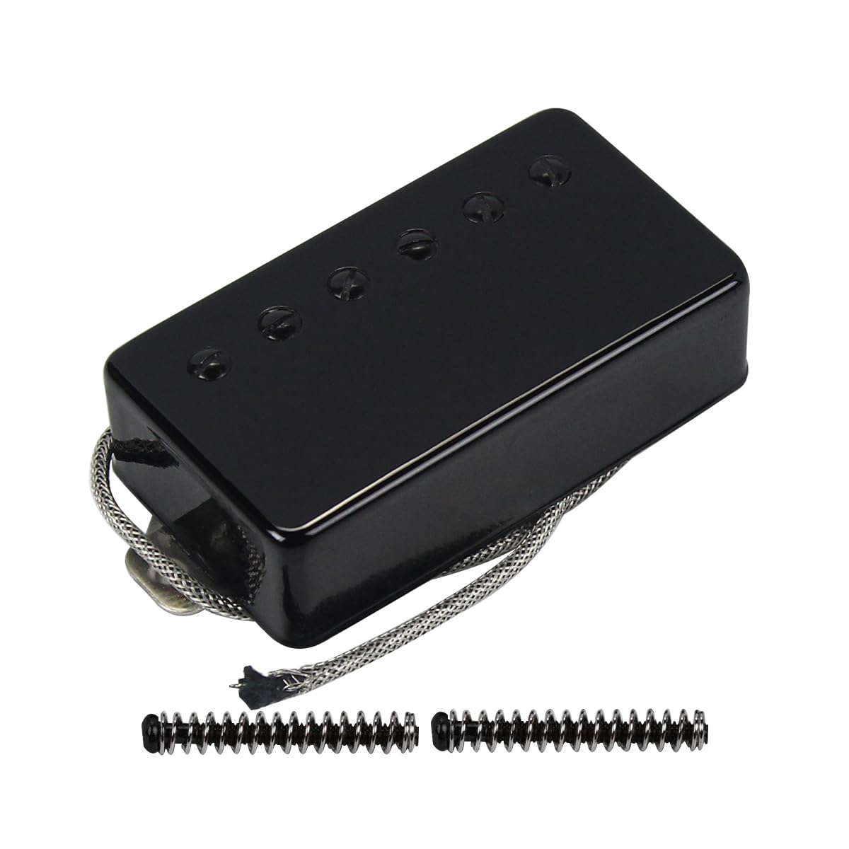 FLEOR Alnico5 Guitar Humbucker Pickup Black Neck Pickups Compatible with LP style Guitar Part