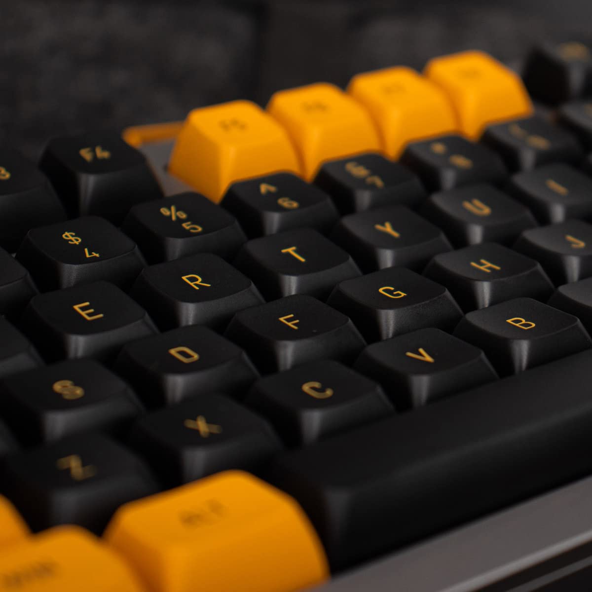 Black And Orange Keycaps Set Doubleshot Msa Profile 150 Keys Custom Keycaps For Cherry Mx 61/64/68/84/87/96/104/108 Mechanical K