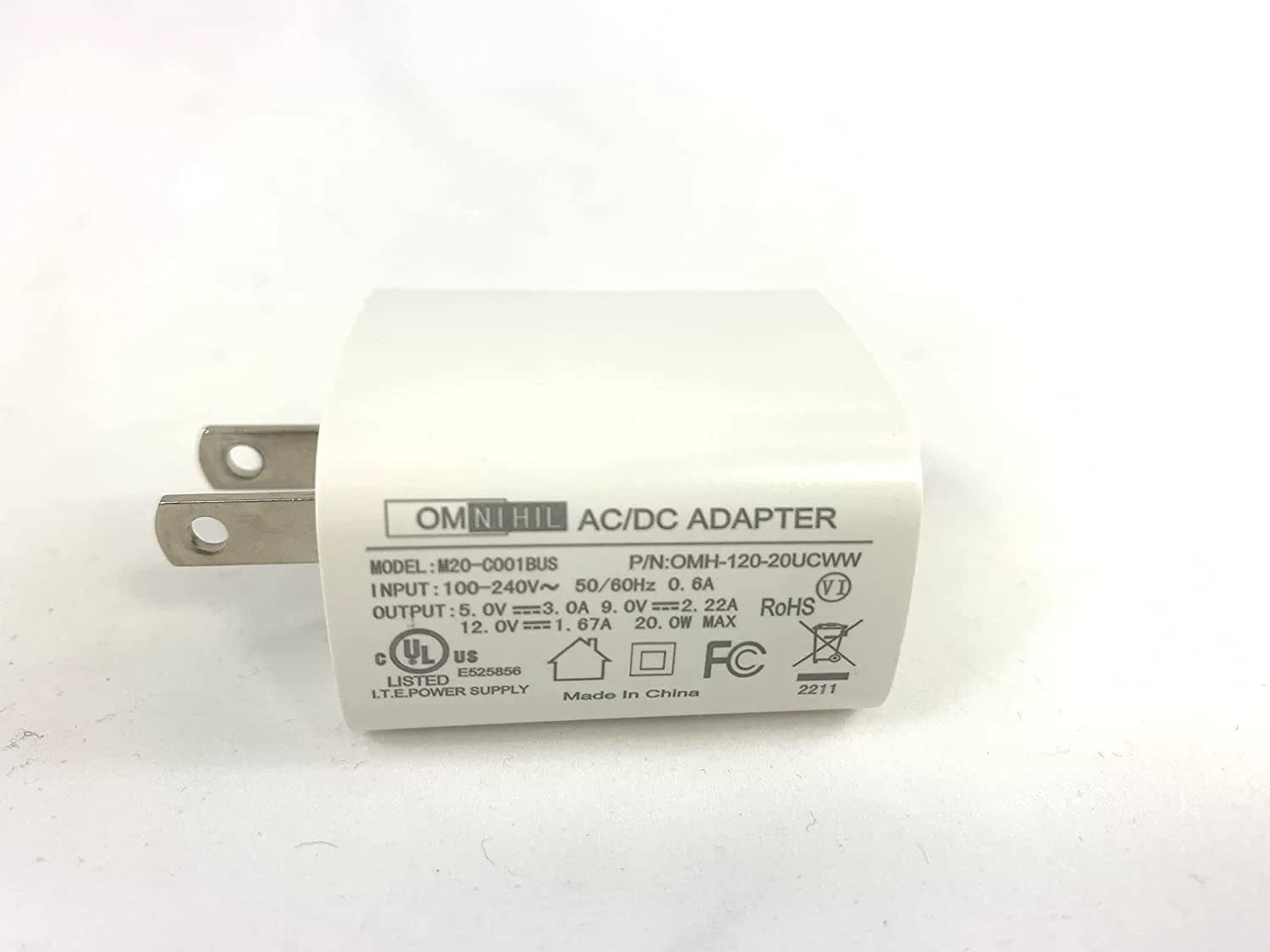 Omnihil 20 Watt Usb-C Charger Block Compatible With Apple Homepod Mini