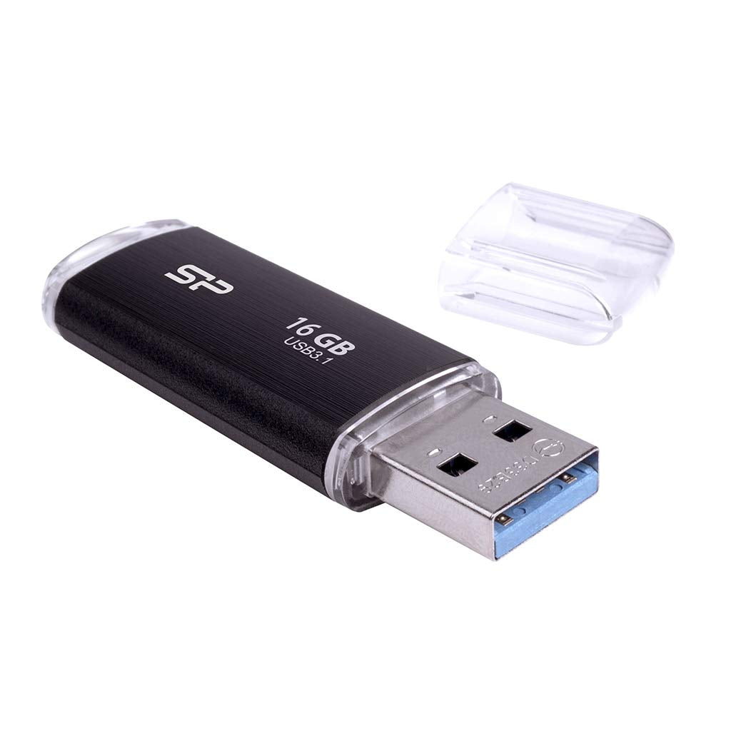 SP Silicon Power 16GB USB 3.1 & USB3.0 Hairline Finish Blaze B02 SP016GBUF3B02V1K