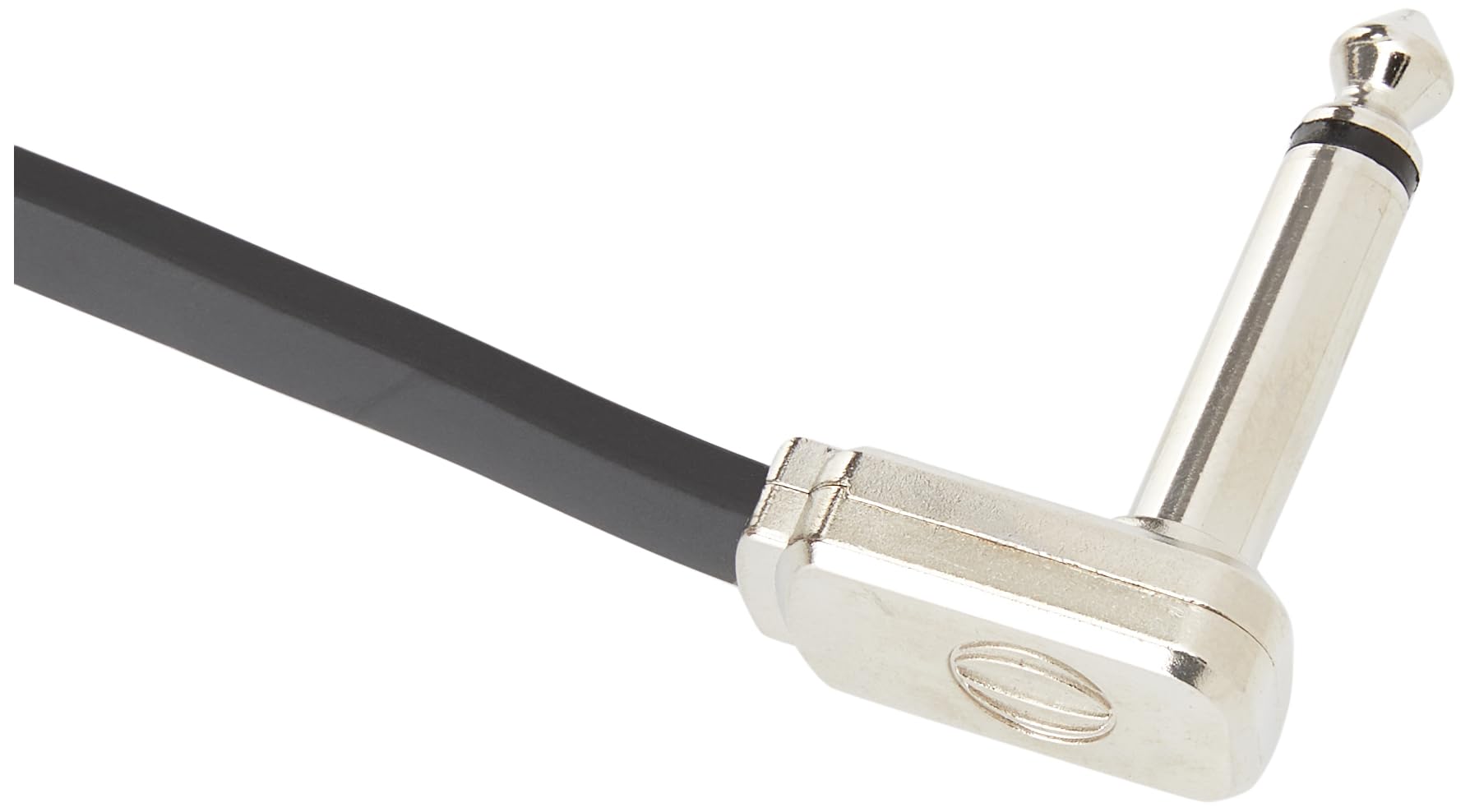 Ernie Ball Flat Ribbon Patch Cable, 3In, Black (P06225)