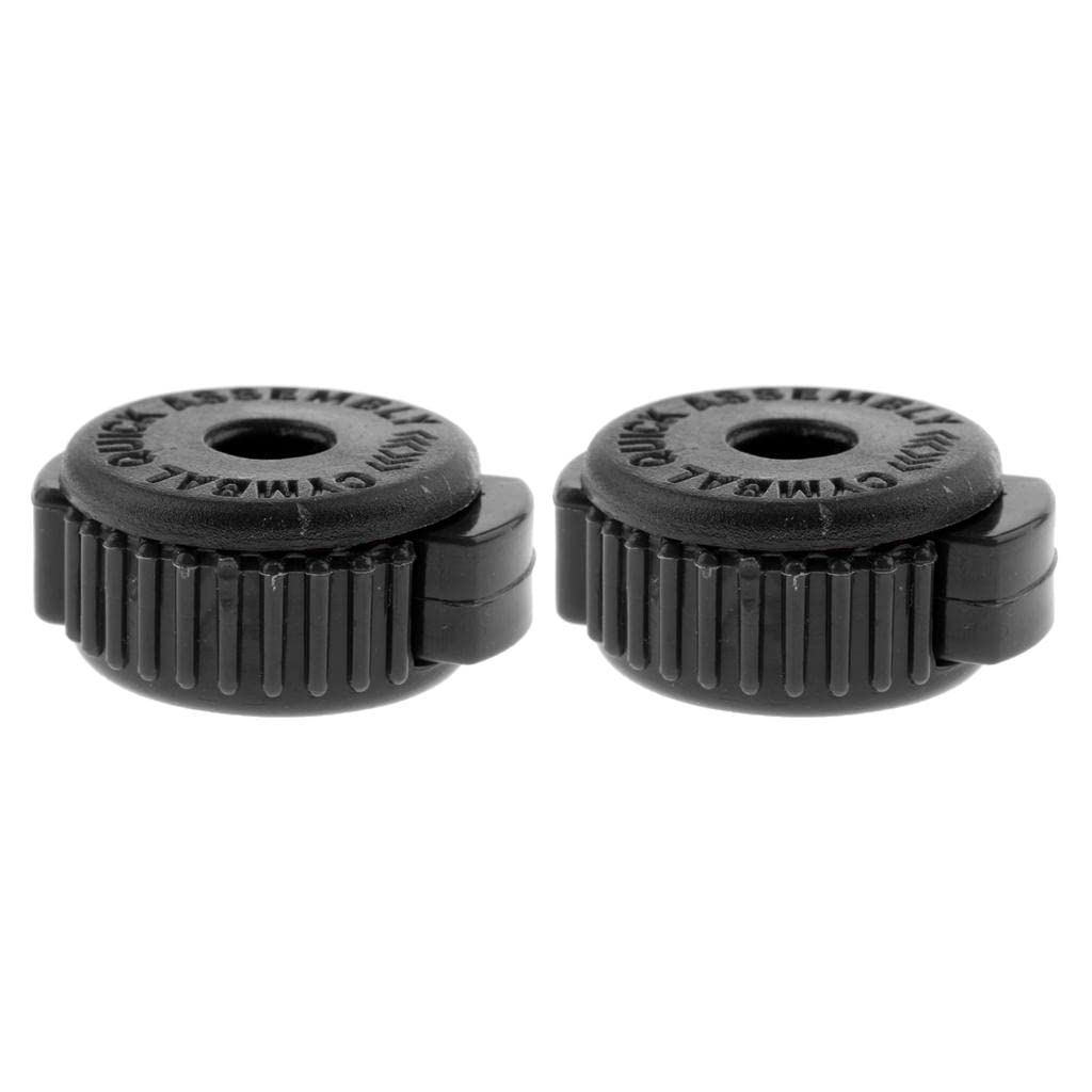Urjix 2Pcs Abs Drum Set Cymbal Quick Assembly Mate Replacement Accessories
