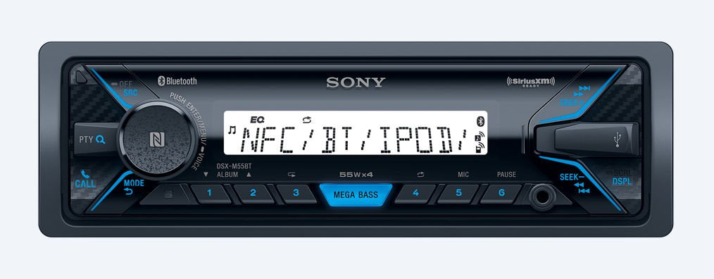 Sony DSX M55BT Marine Receiver with Bluetooth and Sirius XM Tuner Bundle