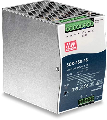 480W, 48V DC, 10A AC to DC DIN