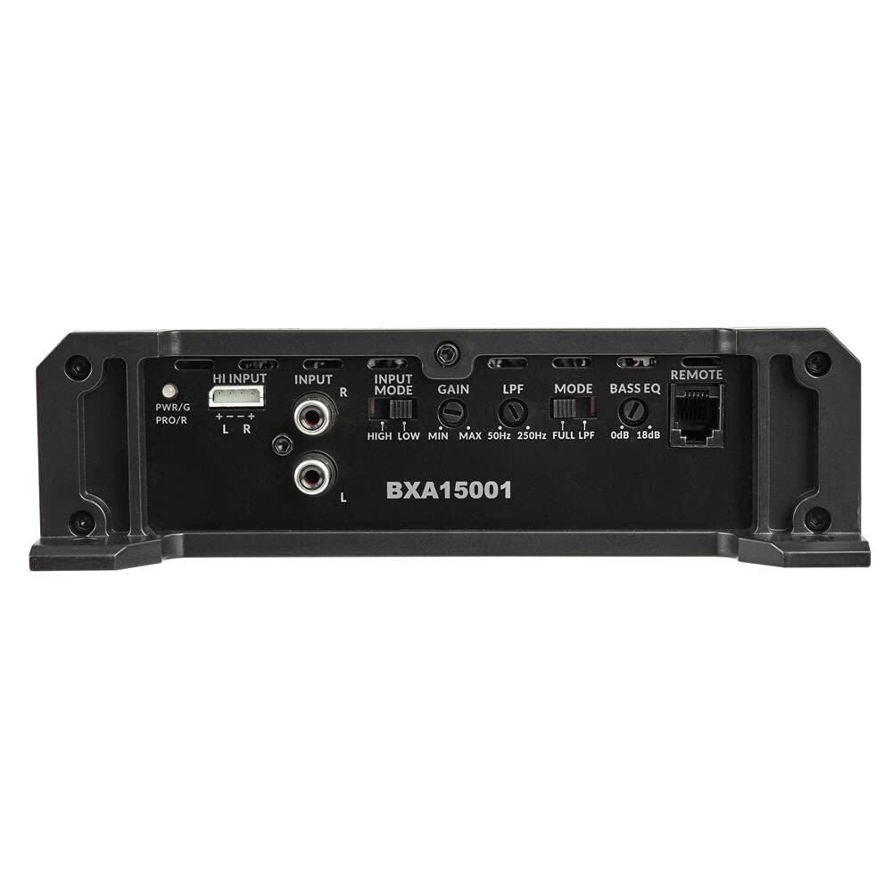 Belva Bxa15001 1500W Peak Bx Series 2 Ohm Stable Class A/B Monoblock Car Audio Mosfet Amplifier With Remote Subwoofer Level Control