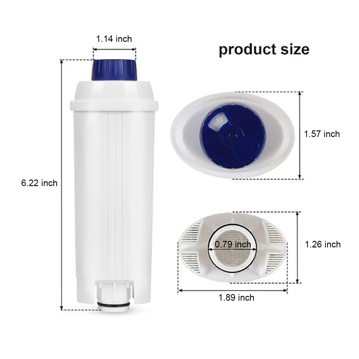 Compatible De'Longhi 5513292811 Water Filter For Delonghi De'Longhi Dls C002 Cfl 950 / Ser3017 (Pack Of 2)