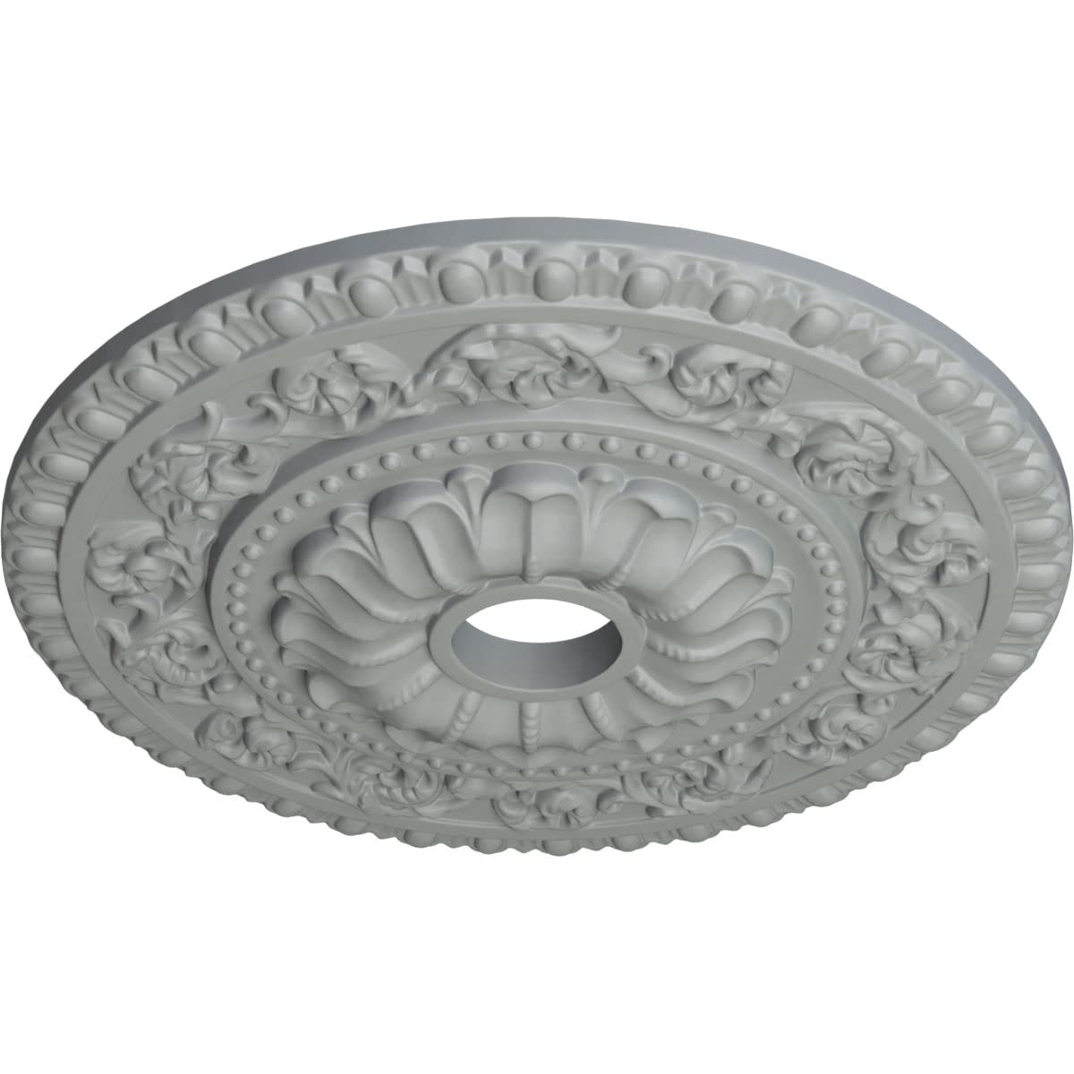Ekena Millwork Cm23Va Vaduz Ceiling Medallion, 23 1/2''Od X 3 1/2''Id X 2 1/8''P, Factory Primed