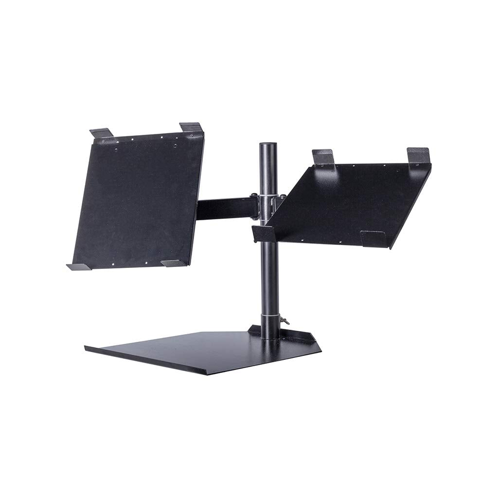 Headliner Avalon Dual Cdj Stand Fits Most Cdj Players; Adjustable Arms Elevates Cdjs Above Other Dj Equipment, Turntables, Dj Mi