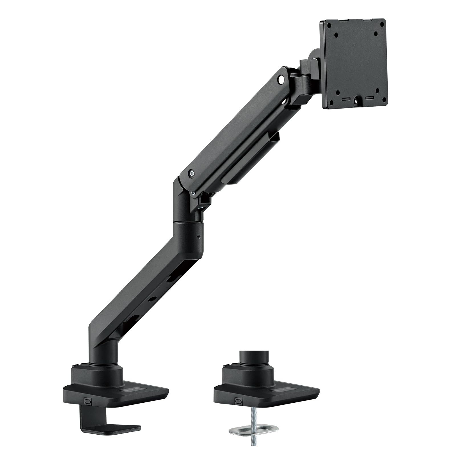 Black Colorheavy Duty Single Arm Lcd Led Monitor Mount Bracket, Support 17~ 49'' Size Monitor, 20Kg Per Arm,Adjustable, With 180