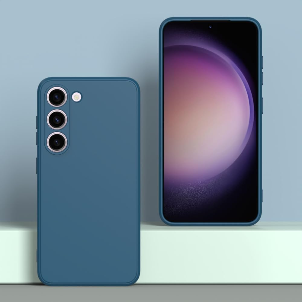 Wogroo For Samsung Galaxy S24 Plus Case Dark Blue, Scratch Resistant With Soft Touch, Slim Thin Phone Cover For Samsung Galaxy S