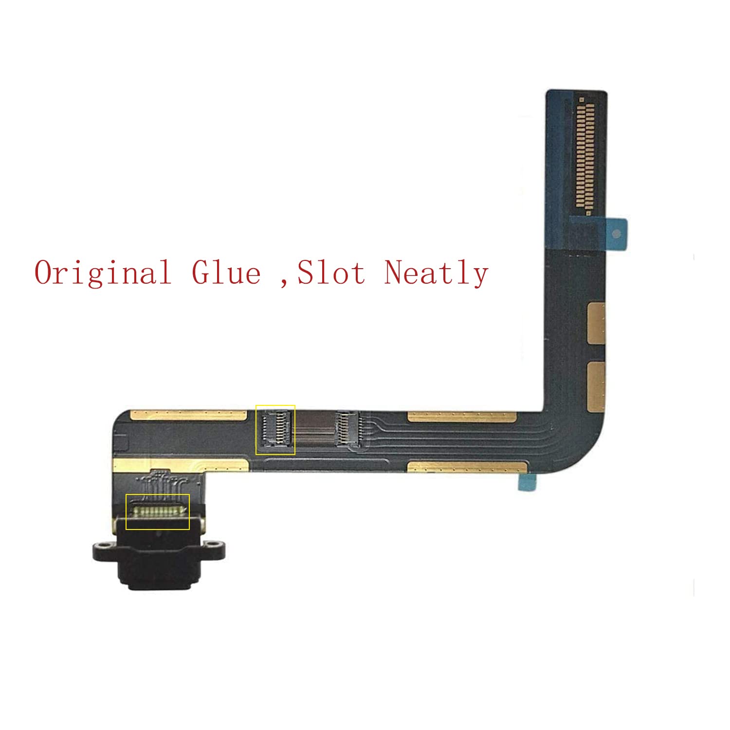 Tphaelay Dock Connector Replacement Compatible With Ipad 9 9Th Gen 2021 10.2'' A2602 A2603 A2604 A2605 (Black) Charging Port Rep