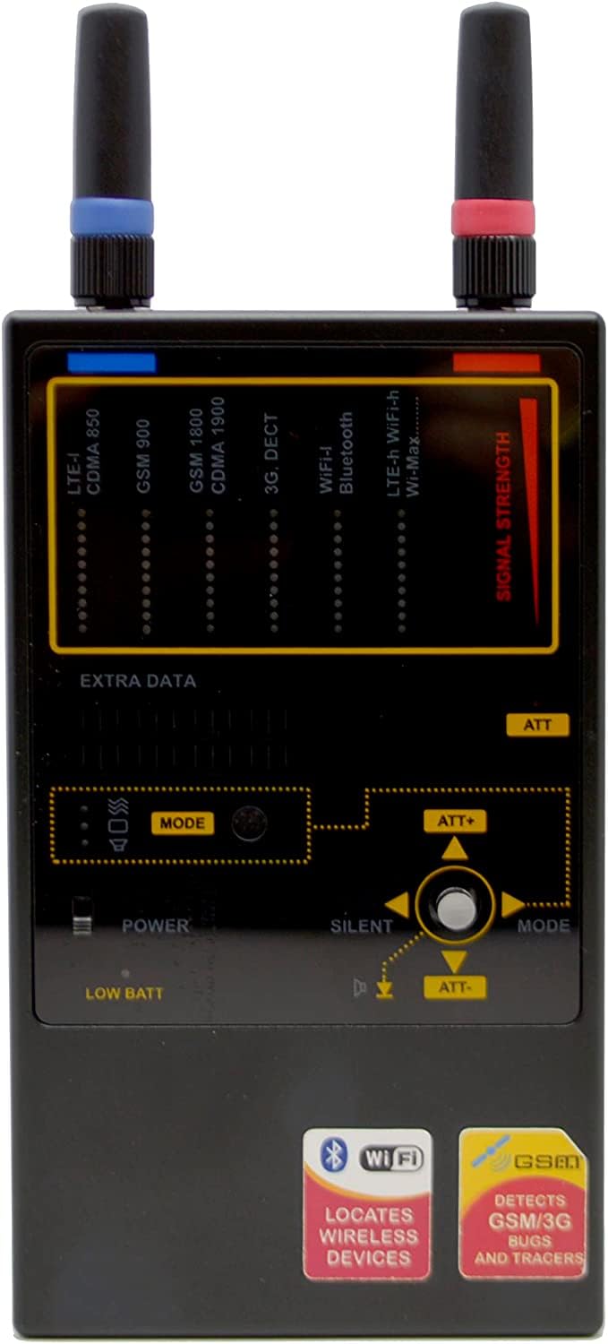 Defcon Iprotect By Discoverit Dd1207 Multi Channel Signal Detector For Digital Wireless Protocols, Black