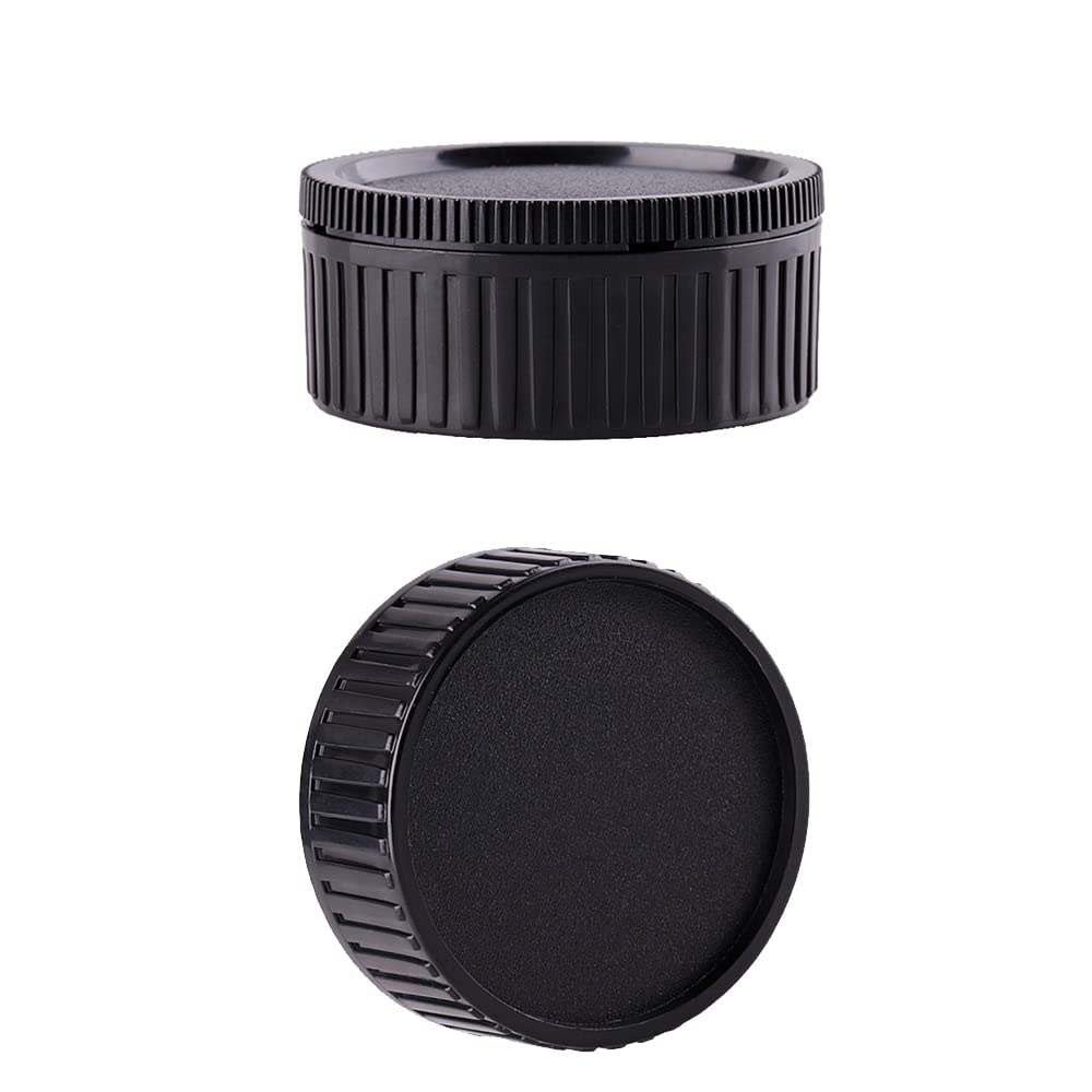 Camera Body Cap & Rear Lens Cover Compatible With Leica M Lm,Zeiss Zm, Voigtlander Vm Mount Lens Cover.(2 Pack)