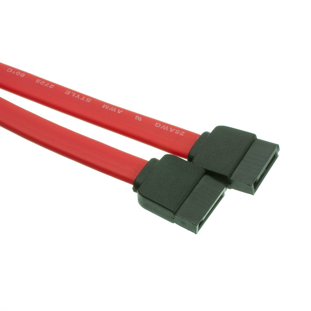 Cablewholesale 3.3 Feet Serial(Ata) Cable, Sata Internal Female Plug Connector (Female/Female), 26 Awg, Red, Sata Cable Female T