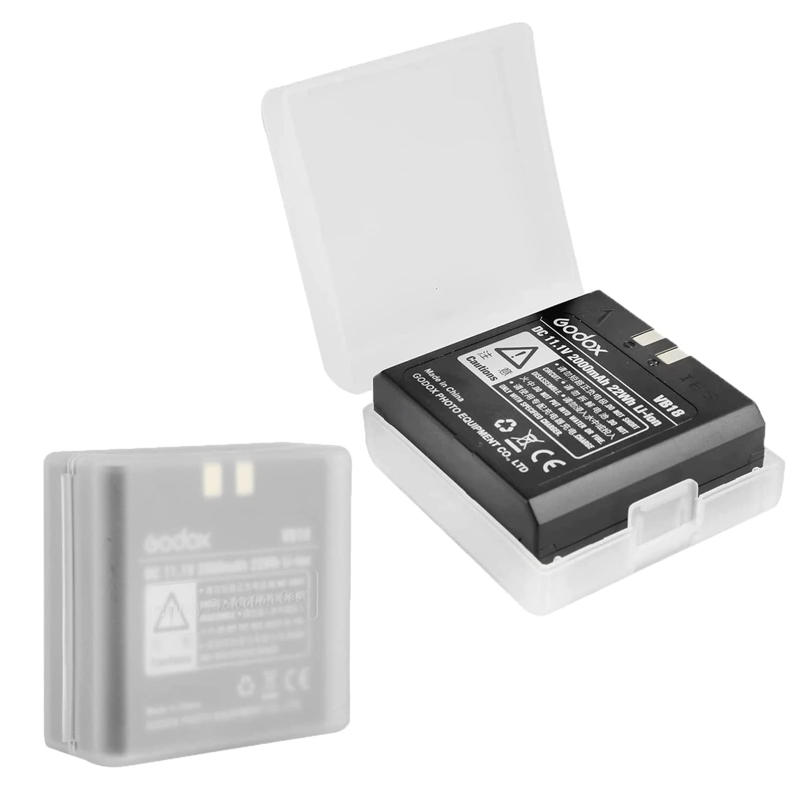 Godox Vb18 Battery Replacement, Rechargeable Lithium Battery V860Ii V850Ii V850 Flash, For Neewer Tt850 Tt860 Flash, Dc 11.1V 20