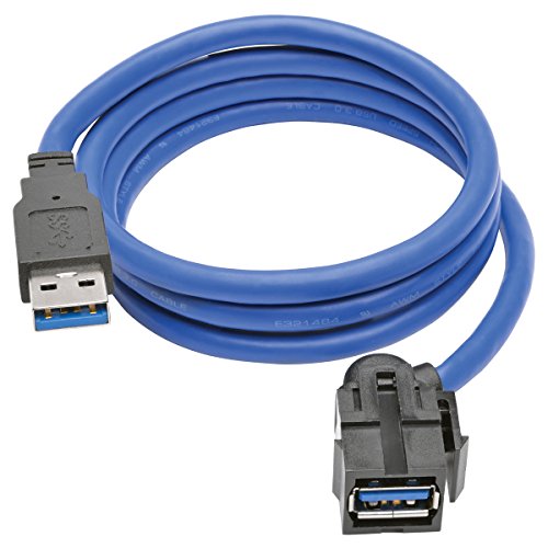 Tripp Lite Usb 3.0 Superspeed Keystone Jack Type A Extension Cable (M/F), 3 Ft. (U324 003 Kj)