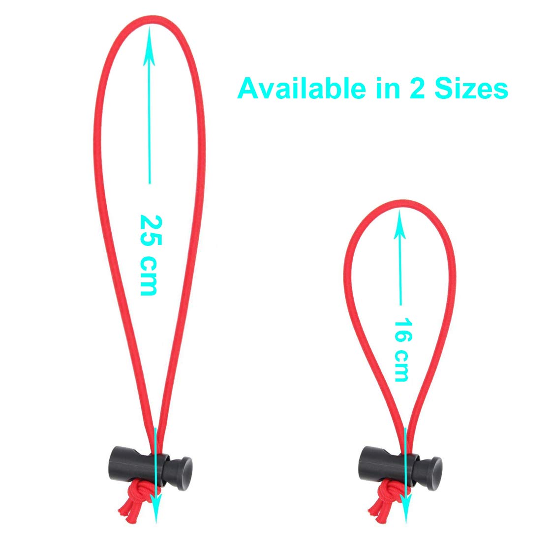 Foto&Tech Multipurpose Extra Thick Elastic Cable Tie And Organizer, Adjustable Cable Strap Toggle Tie, Reusable Tangle Tamer, Ca