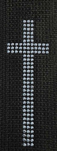 Legacystraps Christian Rs Guitar Strap With Silver Metal Studded Cross #3