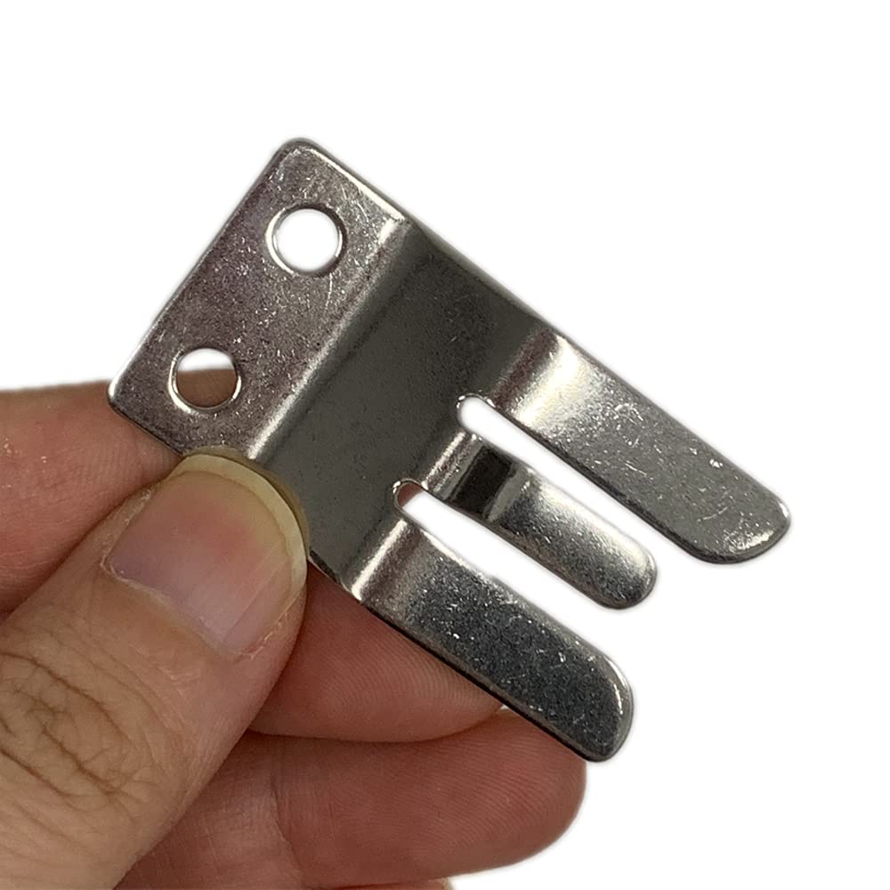 Boat Stainless Steel CB/Ham VHF Radio Microphone Clip Holder for Marine Jet Yacht RV, 1 x 1-7/8, Compatible with Yaesu MH-48 FT8