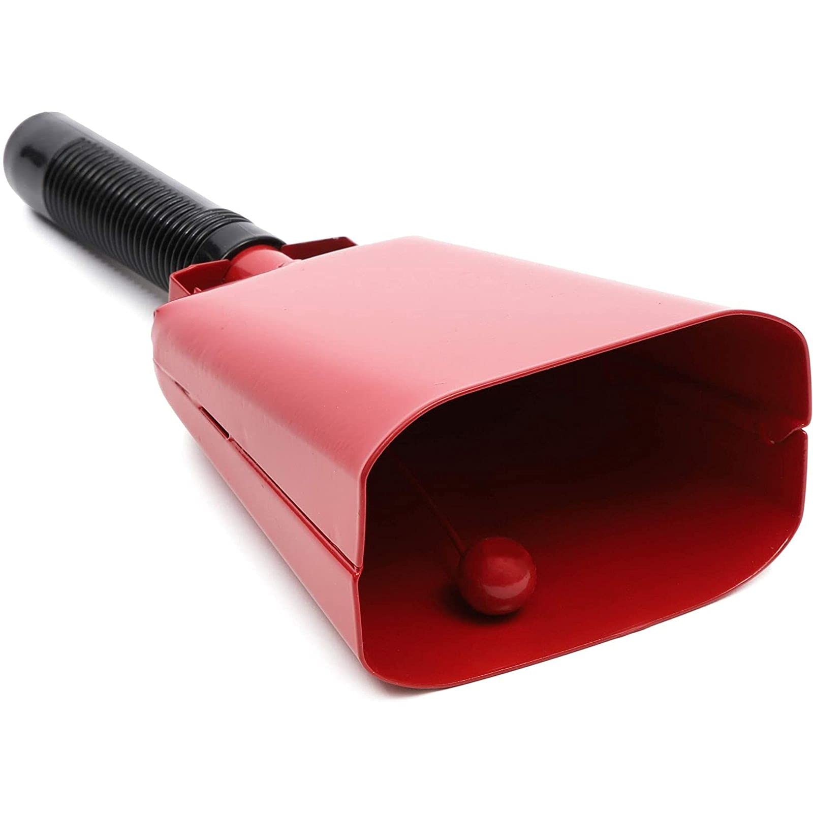 2 Pack 9.5 Inch Cowbells For Sporting Events, Percussion Noise Makers With Handle For Football Games, Stadiums (Red)