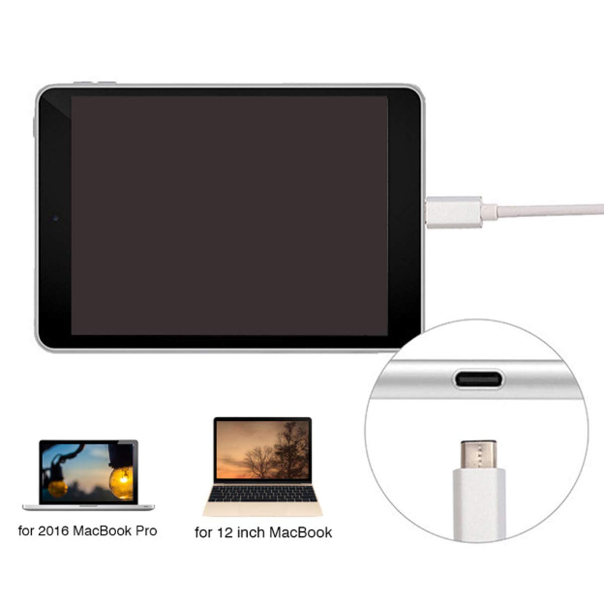 Chenyang Usb-C Usb 3.1 Type C To Mini Displayport Dp 1080P Hdtv Adapter Cable With Gold Aluminium Case For 2015 New 12 Inch