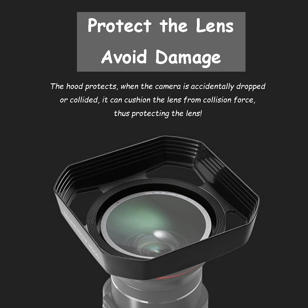 37Mm 72Mm Camera Lens Hood, Lens Hood Sun Shade/, Reduces Lens And Glare For Digital Video Camera And Camcorder