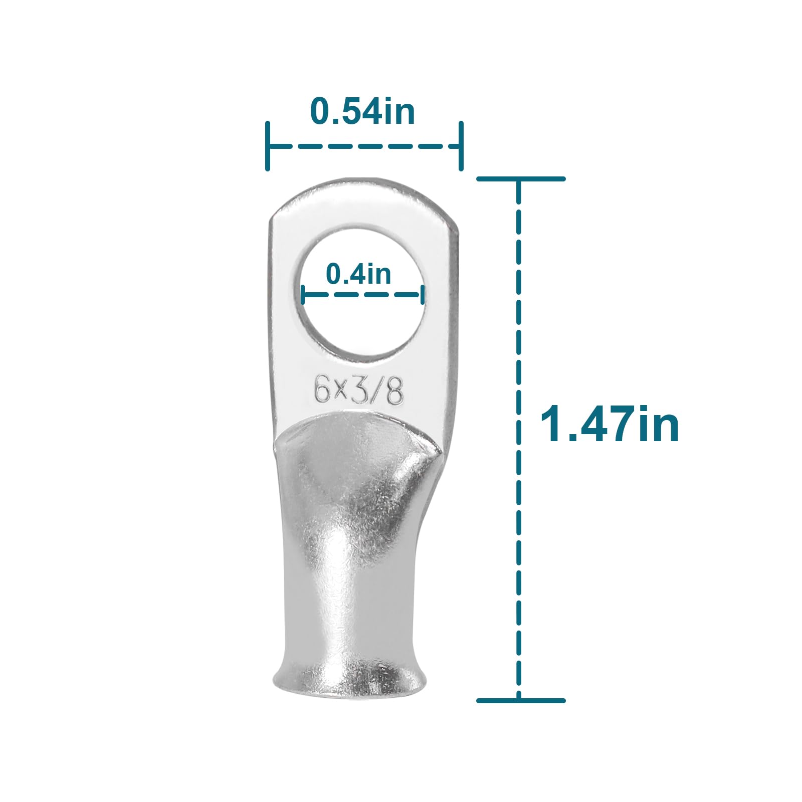 Qiatol Battery Cable, 6 Awg Battery Cables With Terminals, 2Pcs Copper Battery Cables(18Inch).
