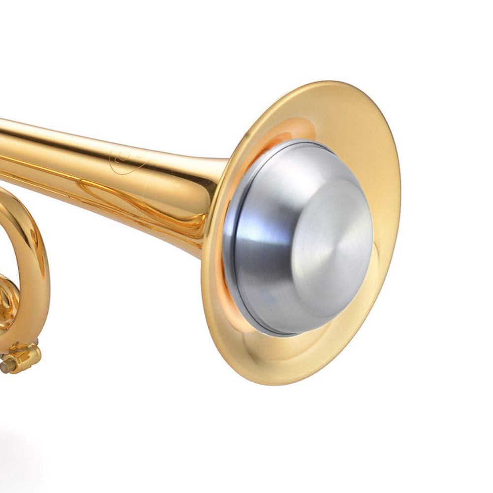 Lotfancy Trumpet Mute, Lightweight Aluminum Straight Mute For Jazz, 3.5''X6'' Trumpet Muffler Silencer, Excellent For Stage Perf