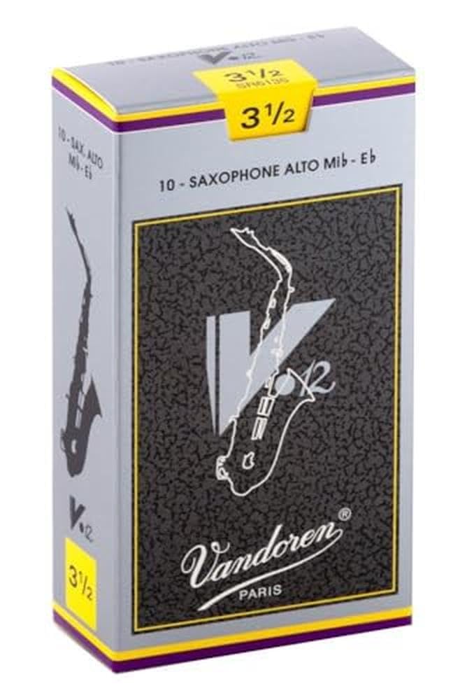 Vandoren Sr6135 Alto Sax V.12 Reeds Strength 3.5; Box Of 10