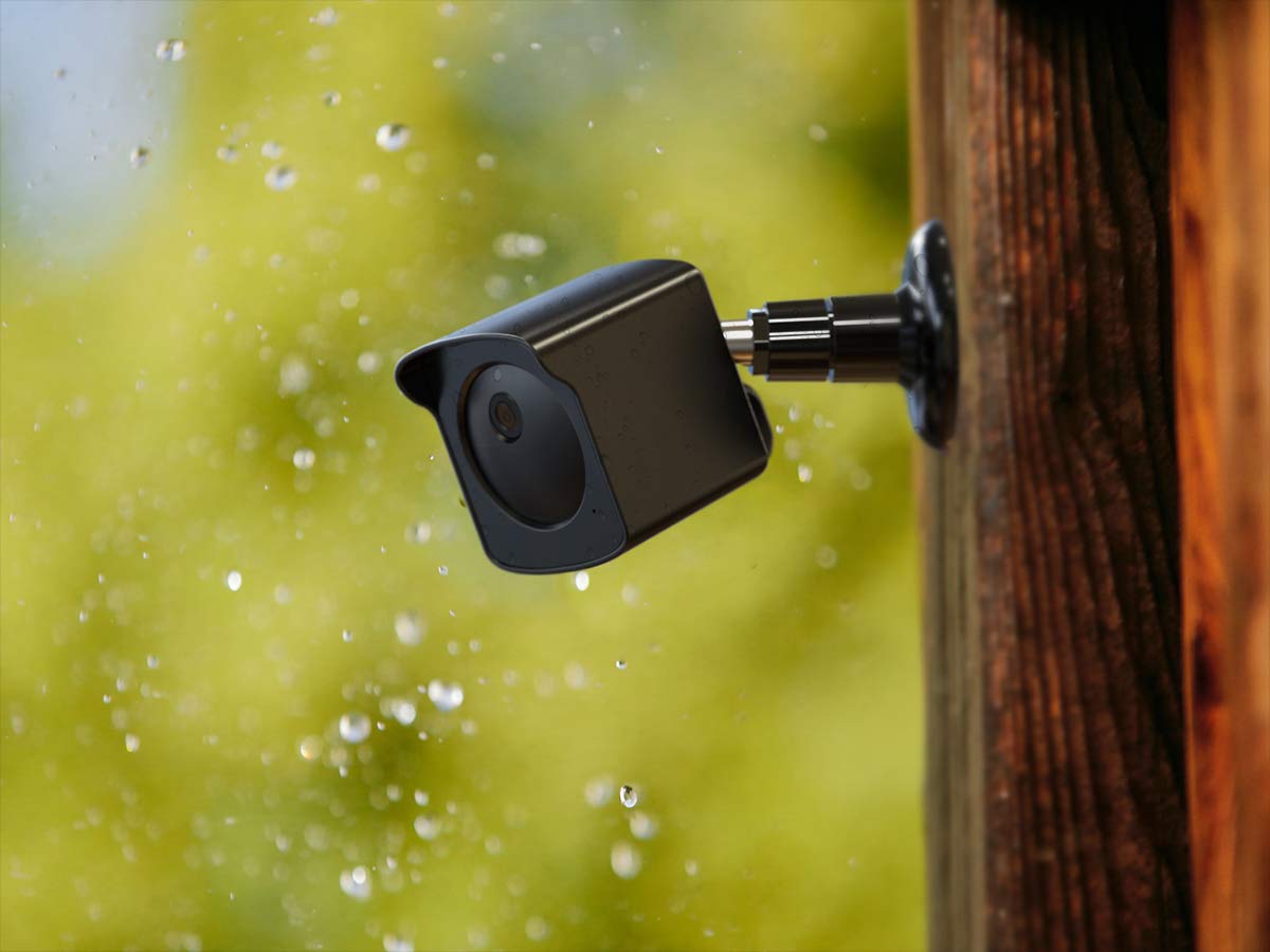 Pef Mount For Wyze Cam Outdoor, Weatherproof Protective Cover And 360 Degree Adjustable Wall Mount For Wyze Camera Outdoor Indoor Wire Free Smart Home Camera System (Black, 1 Pack)