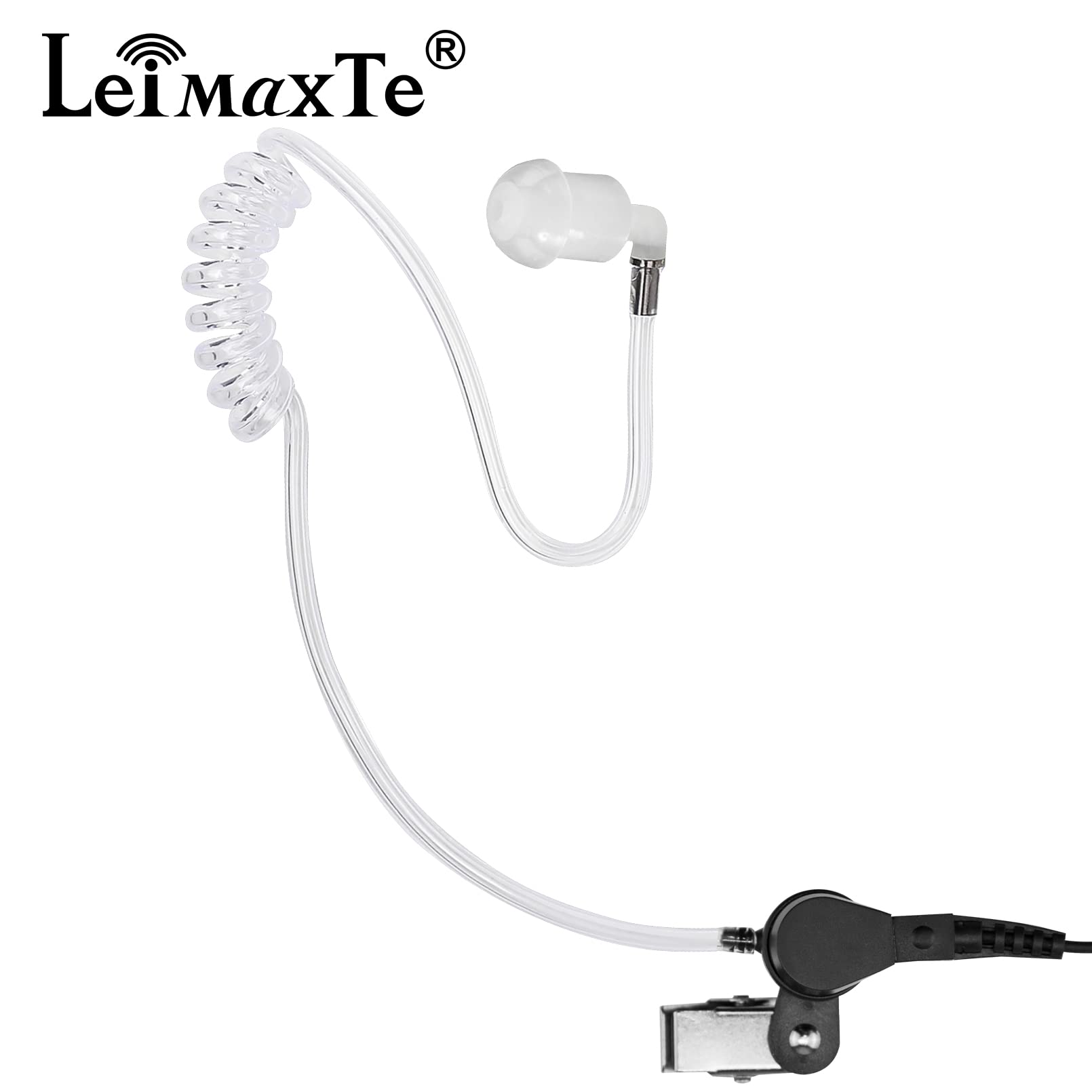 Leimaxte Ic F4011 Earpiece For Icom 2 Way Radio,Ic F24S Ic F14 Ic F11 Ic F21 Ic F4011 Ic F3011 Ic F3013 Ic F3Gt Headset With Mic Ptt Fbi Security Surveillance Acoustic Tube Walkie Talkie Headphone