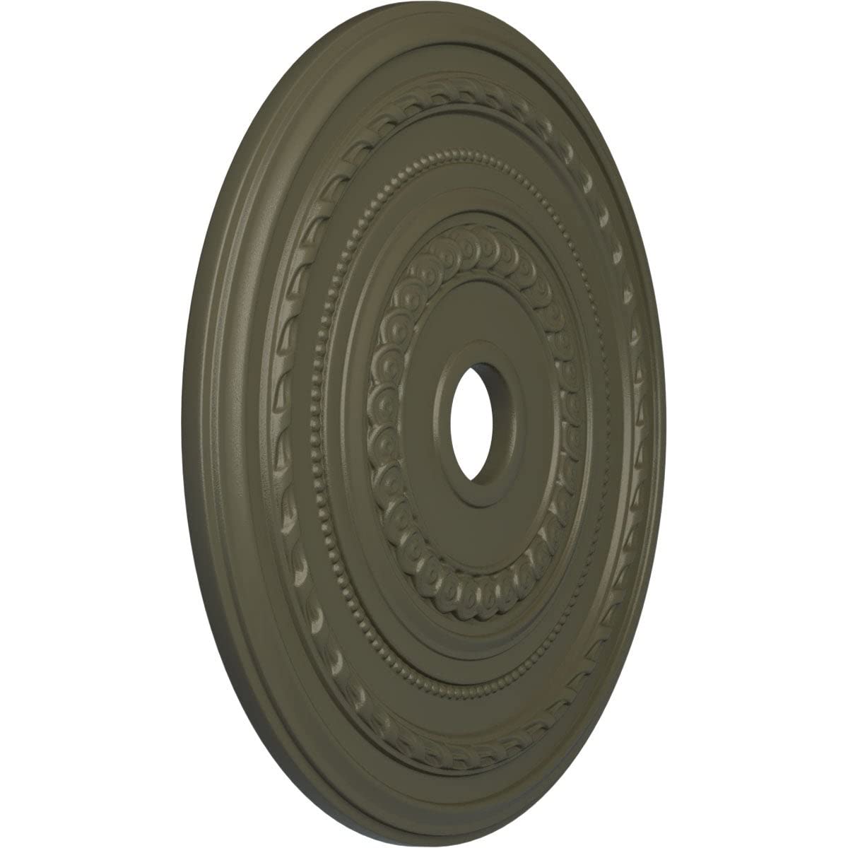 Ekena Millwork Cm25Cobmc Cole Ceiling Medallion, 25 3/8''Od X 3 3/8''Id X 1 3/8''P, Hand Painted Burnished Mahogany Crackle