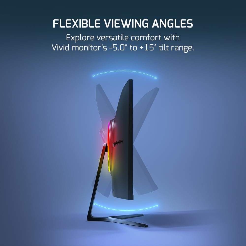 Gamepower V80 27 Inch Curved Gaming Monitor, 280Hz 1080P Display, 0.5Ms Response Time, Va Panel, Amd Freesync, Hdr Support, 125%