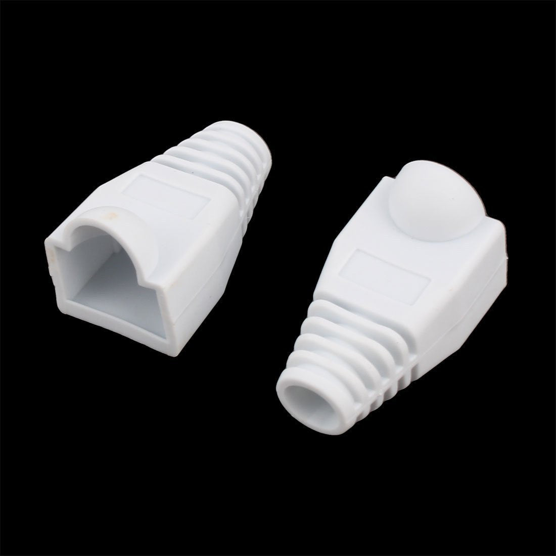 Yiovvom Soft Plastic Ethernet Rj45 Cable Connector Boots Cover Strain Relief Boots Cat5 Cat5E Cat6 Cat6E 100Pcs
