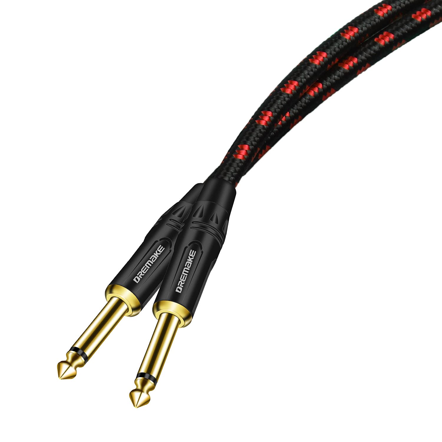 Dremake 3Ft Jack 6.35Mm Ts 1/4 Inch To 1/4 Inch Guitar Cable 6.35Mm Male To 6.35Mm Male Quarter Inch Audio Guitar Instrument Pat