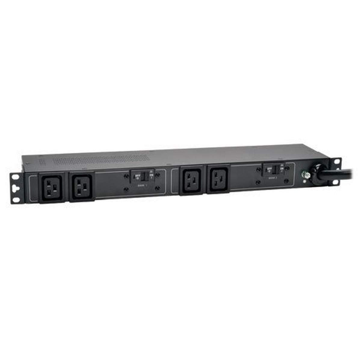 Tripp Lite Basic Pdu, 30A, 4 Outlets (C19), 208/240V, L6 30P, 12 Ft. Cord, 1U Rack Mount Power (Pduh30Hv19),Black
