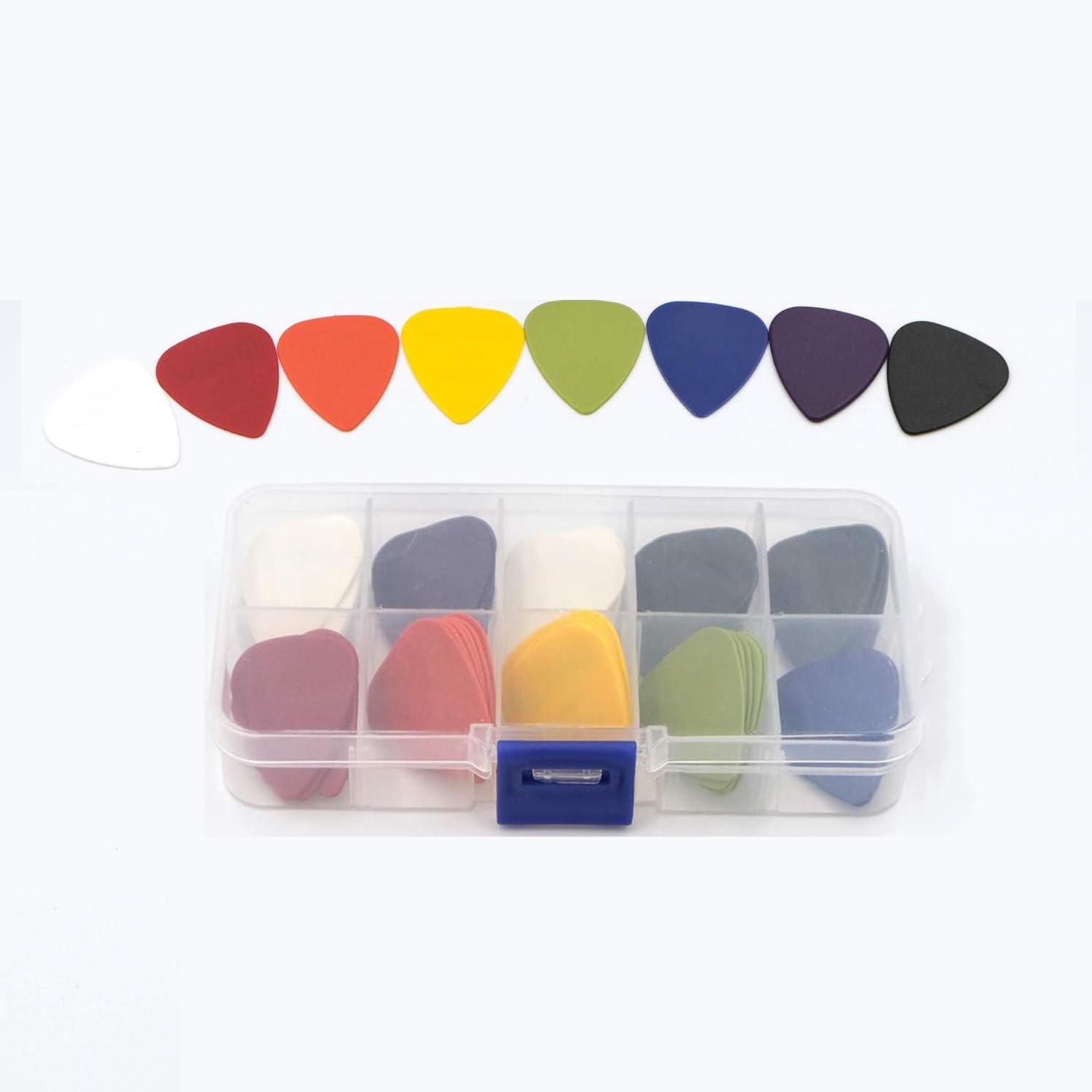 Zibuyu 24 Pcs Guitar Picks Set For Acoustic & Electric Guitar With 6 Thickness Levels (0.58/0.71/0.81/0.96/1.20/1.50 Mm) And Cle