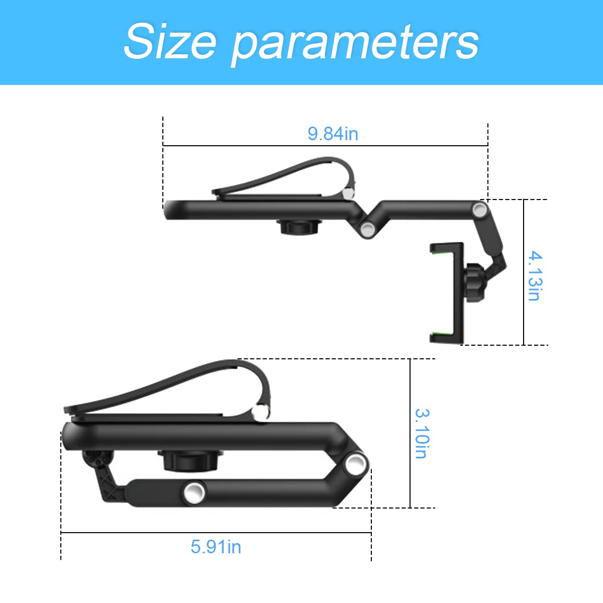 Cell Phone Holder For Car, Car Cellphone Mount Clip, 360Rotatable Phone Holder For Car Sun Visor, Universal For Iphone 13/12 Pro